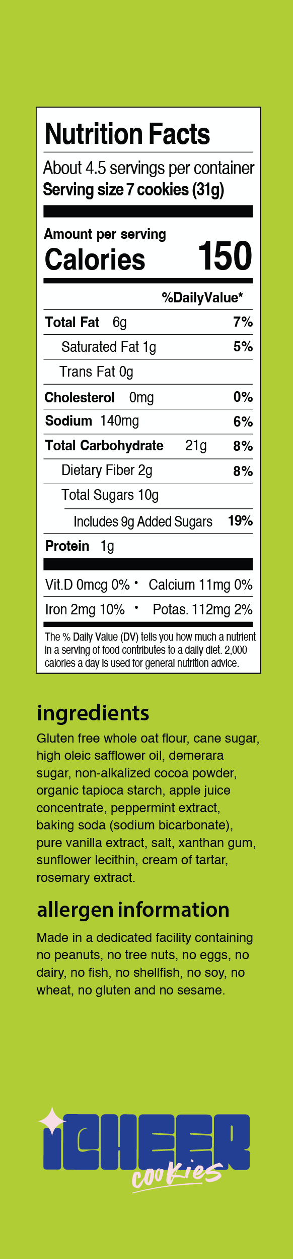 MAJORS Mint Chocolate Cookies